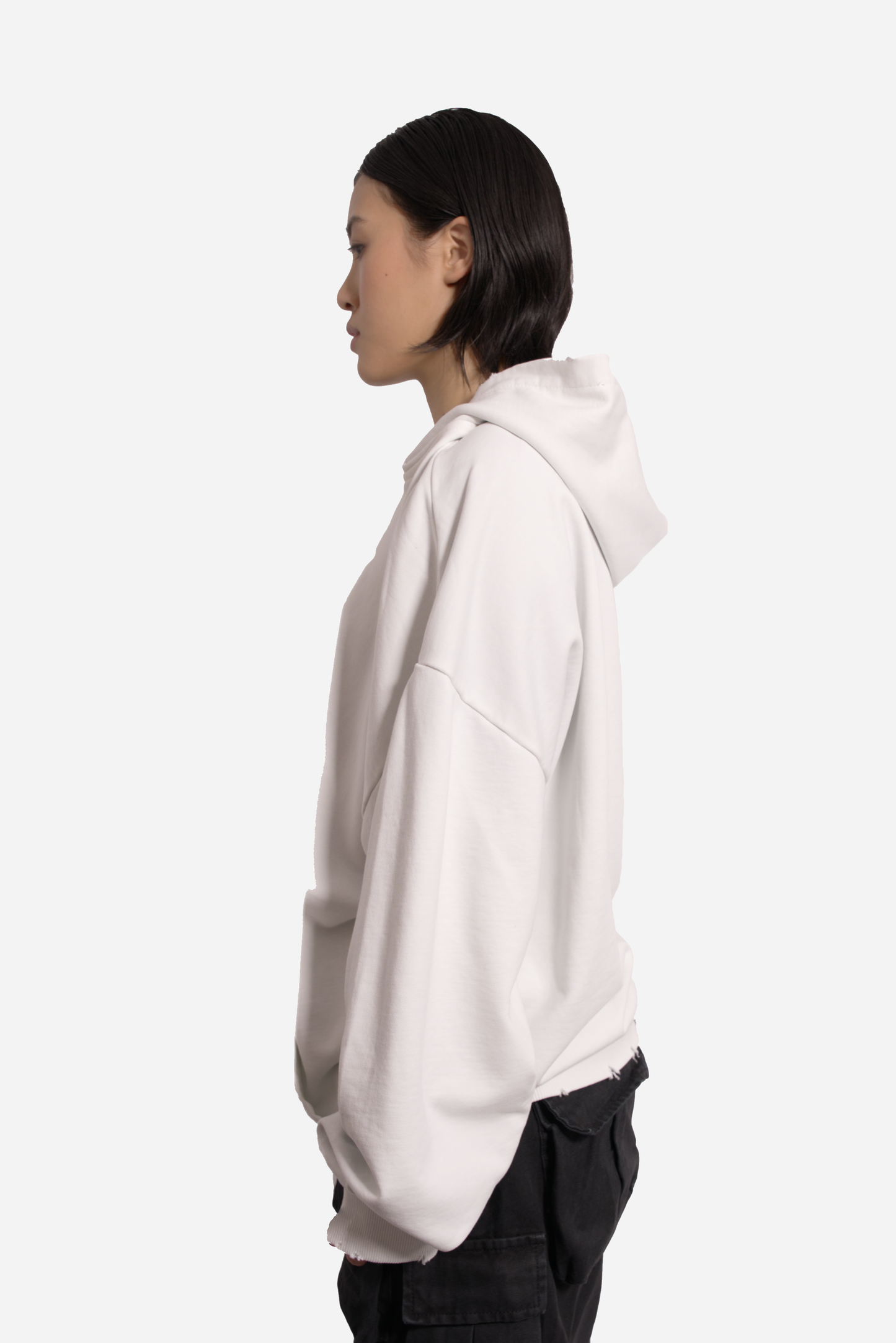 Tongue Hoodie white